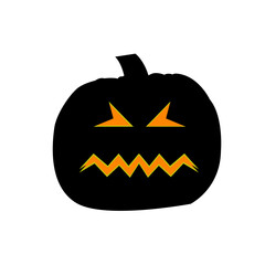Halloween Party Design template, with pumpkin.