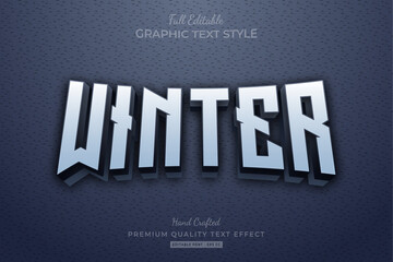 Winter Clean Editable Premium Text Style Effect