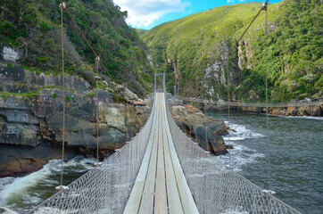 Bridge in Tsitsikamma national park, Garden route, South Africa
