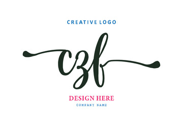 simple CZ lettering logo is easy to understand, simple and authoritative