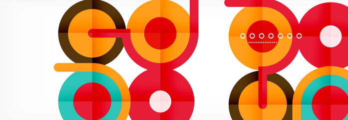 Circles and lines abstract background for covers, banners, flyers and posters and other templates