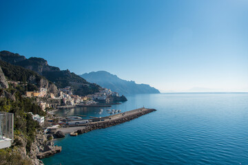 Fototapeta na wymiar view of the bay Amalfi