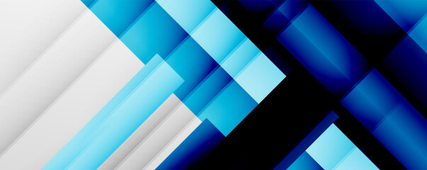 Obraz premium Geometric abstract backgrounds with shadow lines, modern forms, rectangles, squares and fluid gradients. Bright colorful stripes cool backdrops