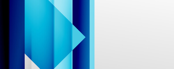 Fototapeta premium Geometric abstract backgrounds with shadow lines, modern forms, rectangles, squares and fluid gradients. Bright colorful stripes cool backdrops