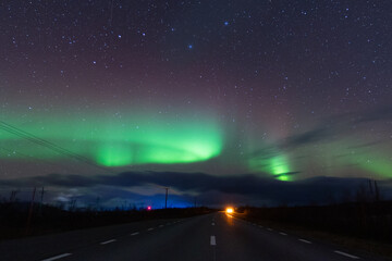 Aurora Borealis Nordlicht in Lappland Schweden