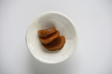 お漬物　つぼ漬け　大根　つけ物