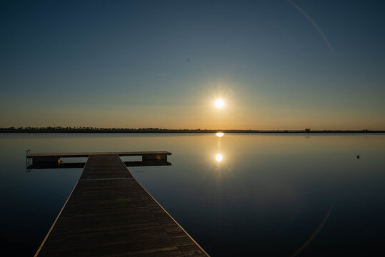 Tramonto sul pontile