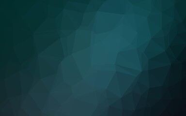 Dark BLUE vector polygon abstract background.