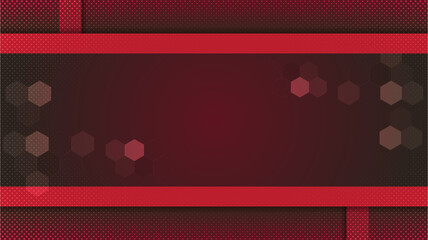 Abstract red background gradient design with geometric composition.Futuristic minimal pattern place for text or message.Trendy and modern Cool banner design template.