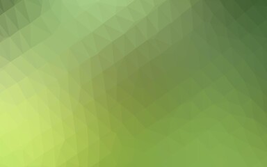 Light Green, Yellow vector abstract mosaic background.