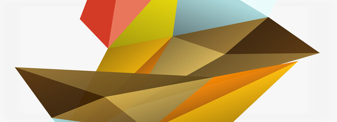 3d mosaic abstract backgrounds, low poly shape geometric design