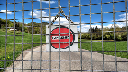 Street Sign to Quarantine versus Virus