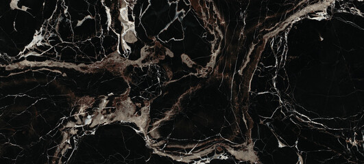 Black marble background with reddish colored veining, polished marble quartz stone background, natural breccia marble for ceramic wall and floor tiles.