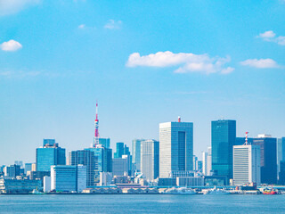 Fototapeta premium 【レインボーブリッジより】東京都・お台場・都市景観