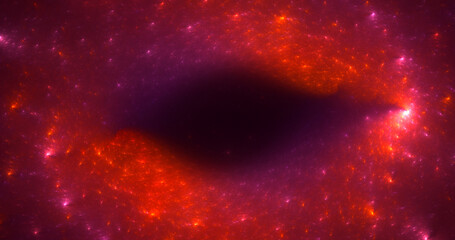 3D rendering abstract multicolor fractal light background