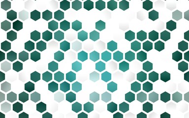 Light BLUE vector backdrop with hexagons.