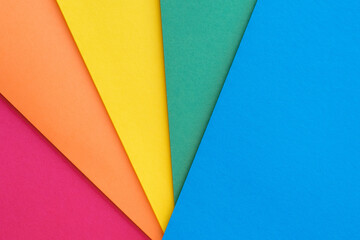 Vibrant Coloured Paper Top View Background