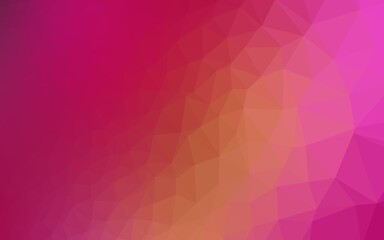 Obraz premium Dark Pink, Yellow vector abstract mosaic pattern.