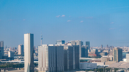 【パレットタウン観覧車より】東京都・お台場、都市風景