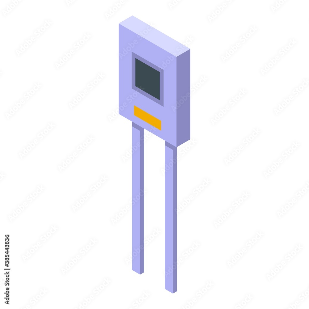 Aufkleber diode detector icon. isometric of diode detector vector icon for web design isolated on white backgr