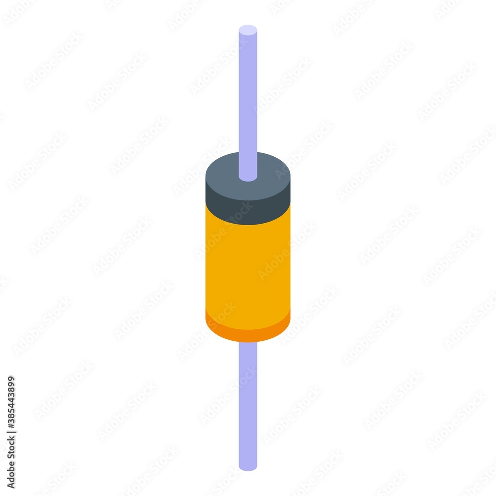 Aufkleber diode element icon. isometric of diode element vector icon for web design isolated on white backgrou