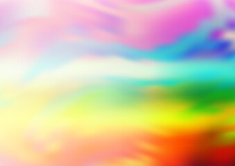 Light Multicolor, Rainbow vector glossy bokeh pattern.