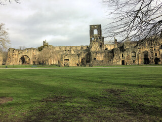 Fototapeta premium Kirkstall Abbey in Leeds in the early morning
