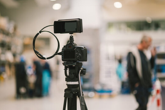 Videodreh mit DSLR und Monitor