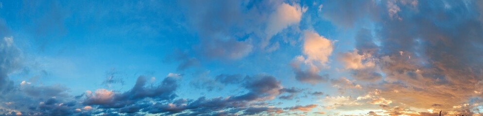 Colorful view of twilight sunrise evening sunset evening sky and beautiful clouds