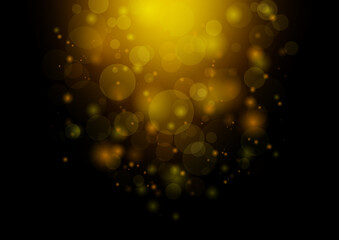 ボケ　金　キラキラ　背景　壁紙　Gold bokeh background