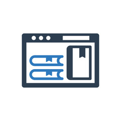online book library icon 