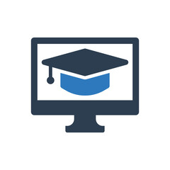 student cap icon - online education Hat