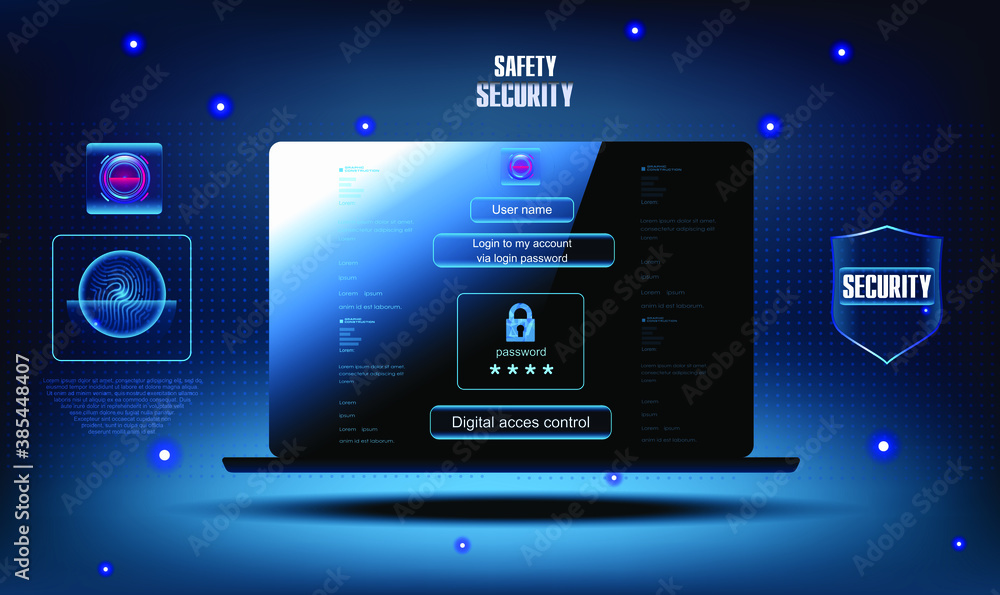 Poster access to your computer via login and password. access to personal data and login to your account us