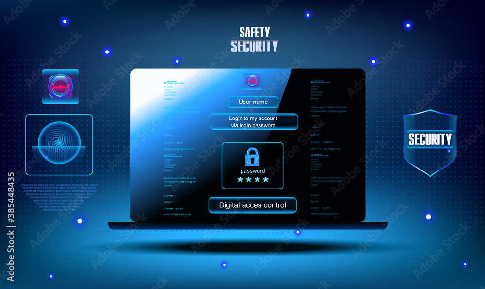 Poster access to your computer via login and password. access to personal data and login to your account us