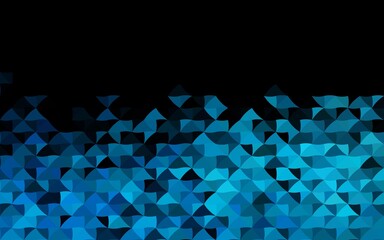 Dark BLUE vector texture in triangular style.