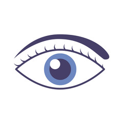 eye human flat style icon