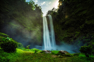 clear waterfalls, at Garut District, West java, Indonesia