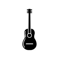 Fototapeta premium acoustic guitar symbol. Design template vector