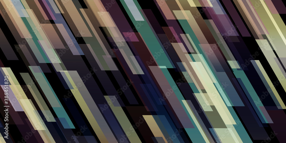 Fototapete 3d illustration barely dark blue yellow red light abstract technology background for computer graphi
