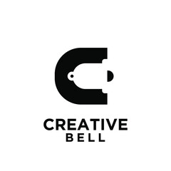 bell with initial letter c vector icon illustration design isolated white background