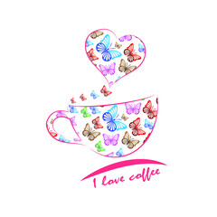 Coffee Logo  simple elegant cafe. Vector illustration.