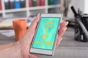 Solution concept on a smartphone