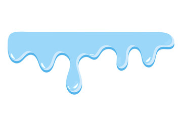 Various forms of liquid flow and water flow from high to low.