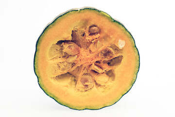 カボチャの断面