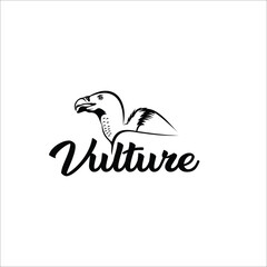 Fototapeta na wymiar vulture logo design silhouette vector