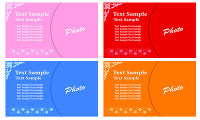 Business Card. Poster Advertisement Flyers Vector Illustration.