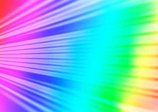 Light Multicolor, Rainbow vector blurred bright template. © Dmitry
