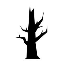 halloween bare tree vector design