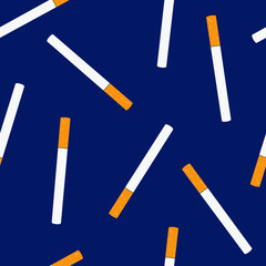 Seamless pattern on the theme of The Great American Smokeout on November 19. Decorated with a cigarettes.