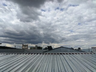 clouds over the city